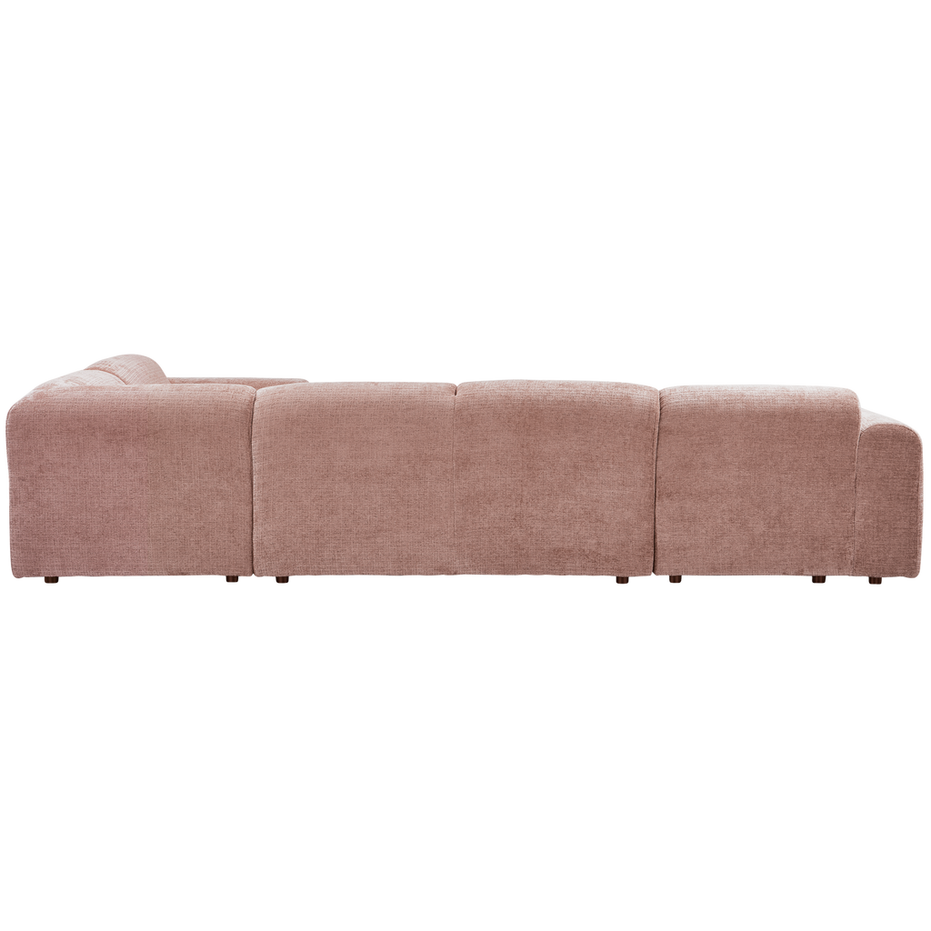 CLOUD CORNER SOFA RIGHT WOVEN CHENILLE TAUPE/PINK