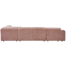 Laden Sie das Bild in den Galerie-Viewer, CLOUD CORNER SOFA RIGHT WOVEN CHENILLE TAUPE/PINK