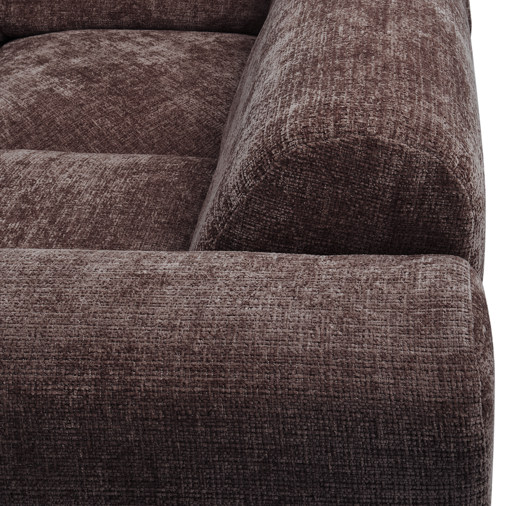 CLOUD CORNER SOFA RIGHT WOVEN CHENILLE WARM BROWN