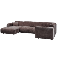 Laden Sie das Bild in den Galerie-Viewer, CLOUD CORNER SOFA RIGHT WOVEN CHENILLE WARM BROWN
