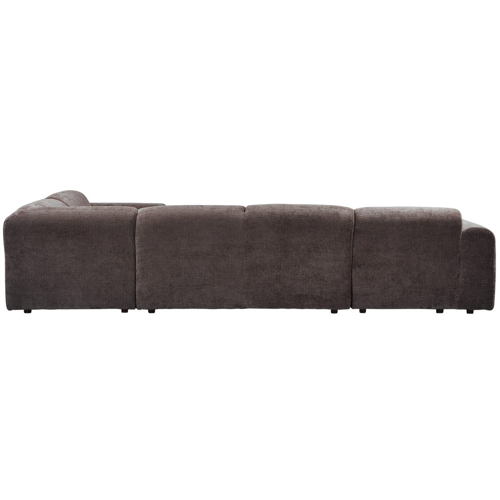 CLOUD CORNER SOFA RIGHT WOVEN CHENILLE WARM BROWN