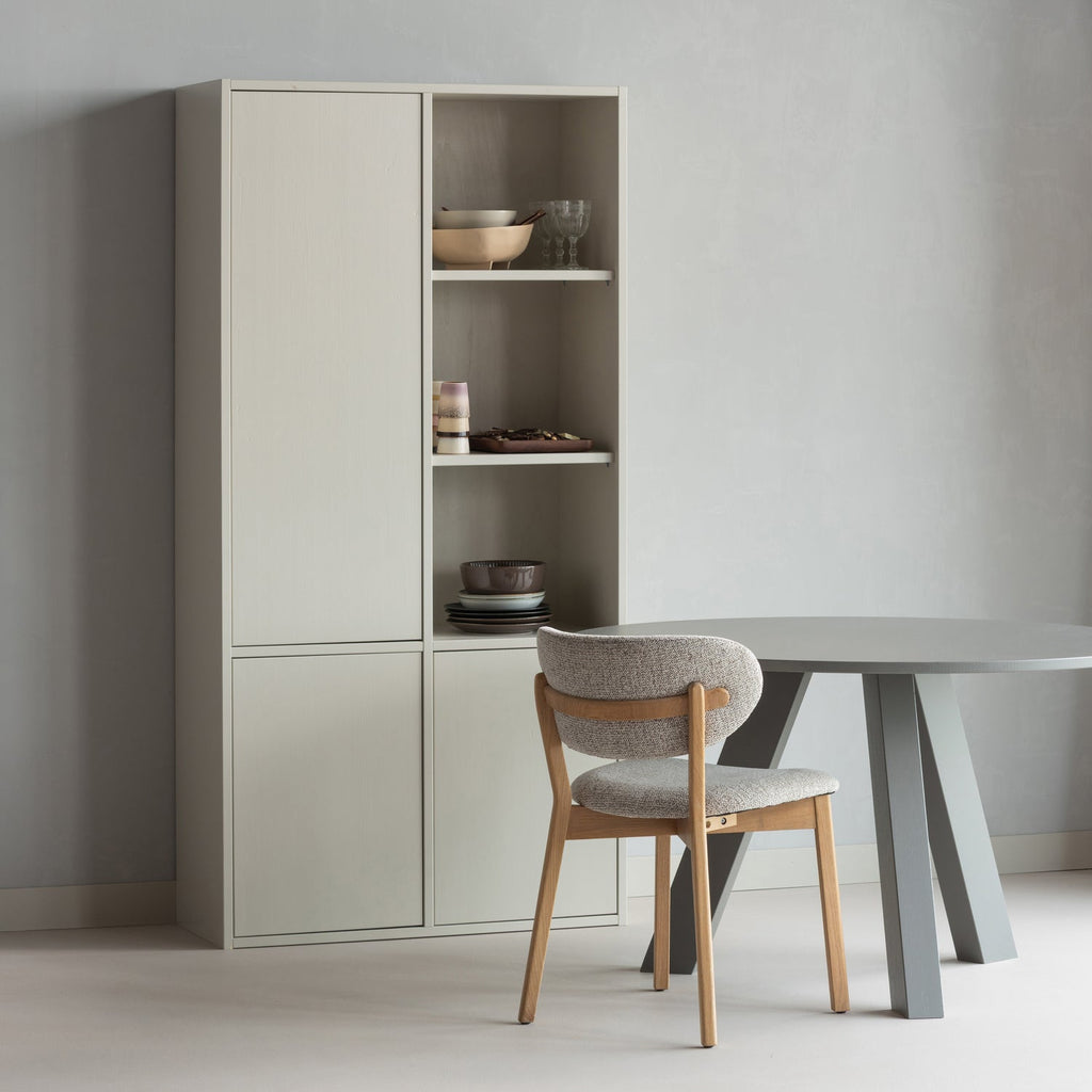 RHONDA DINING TABLE O129 CM OAK WARM GREY [fsc]