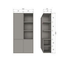 Laden Sie das Bild in den Galerie-Viewer, MEREL STORAGE CABINET PINE WARM GREY [fsc]