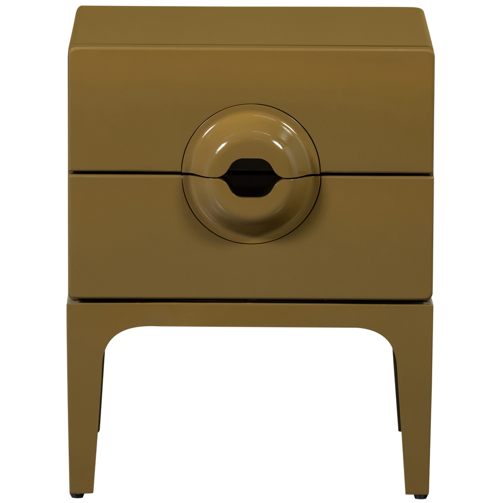 MERGE DRESSER/NIGHT STAND 2 DRAWERS EUCALYPTUS HONEY YELLOW