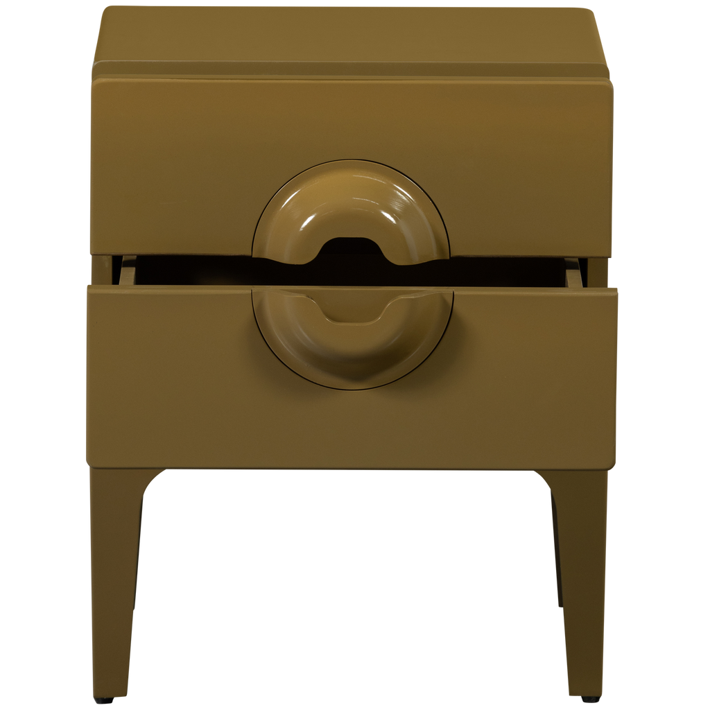 MERGE DRESSER/NIGHT STAND 2 DRAWERS EUCALYPTUS HONEY YELLOW