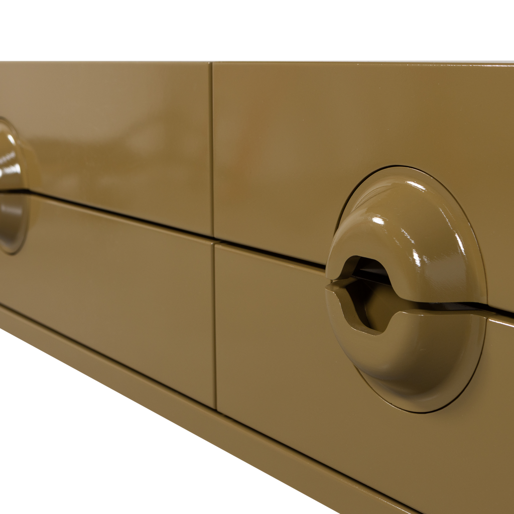 MERGE TV UNIT EUCALYPTUS WOOD HONEY YELLOW