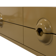 Laden Sie das Bild in den Galerie-Viewer, MERGE TV UNIT EUCALYPTUS WOOD HONEY YELLOW