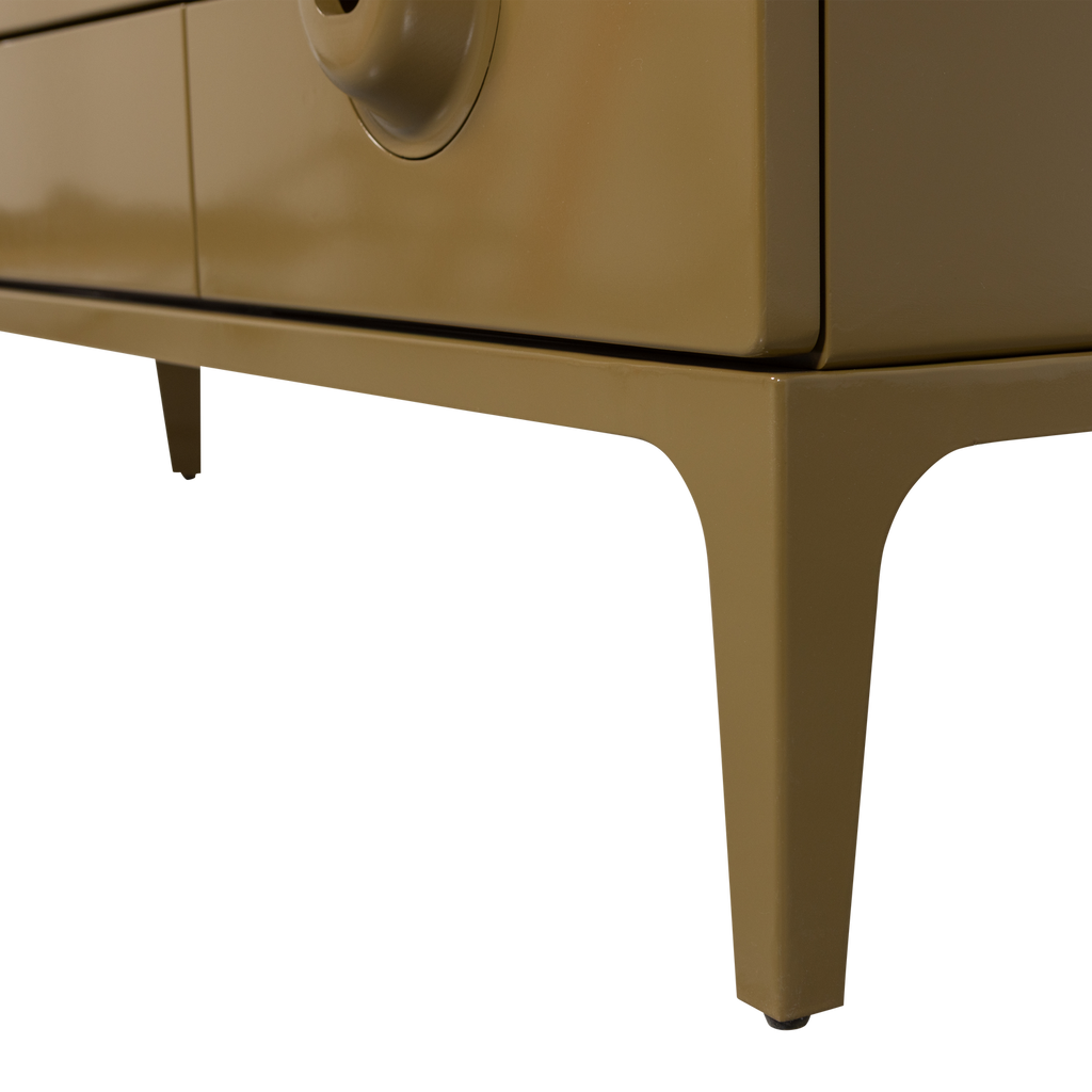 MERGE TV UNIT EUCALYPTUS WOOD HONEY YELLOW