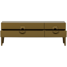 Laden Sie das Bild in den Galerie-Viewer, MERGE TV UNIT EUCALYPTUS WOOD HONEY YELLOW