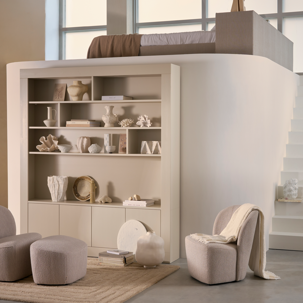 WALLCOVER WALL CABINET 210 CM PINE DUST [fsc]