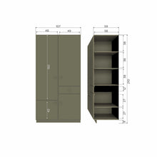 Load image into Gallery viewer, ALFIE WARDROBE 107CM PINE FOREST [fsc]