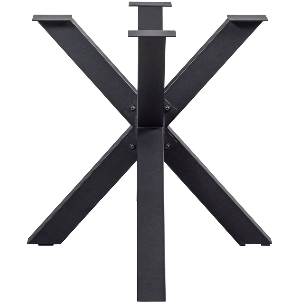 CROSS-SHAPE LEG METAL BLACK