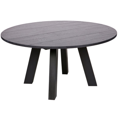 RHONDA XL DINING TABLE O150 OAK BLACKNIGHT [fsc]