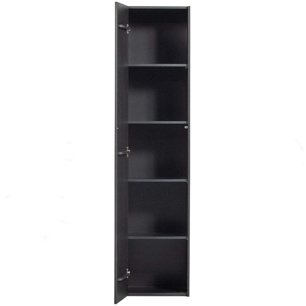 TEUN STORAGE CABINET PINE DEEP BLACK [fsc]