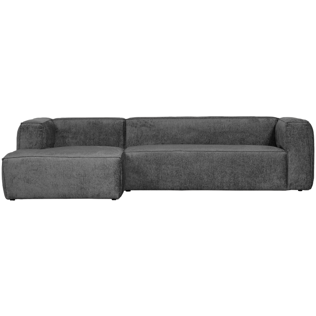 BEAN CORNER SOFA LEFT STRUCTURE VELVET CLOUD SKY