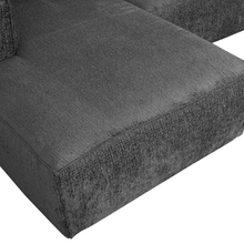 Load image into Gallery viewer, BEAN CORNER SOFA LEFT STRUCTURE VELVET CLOUD SKY