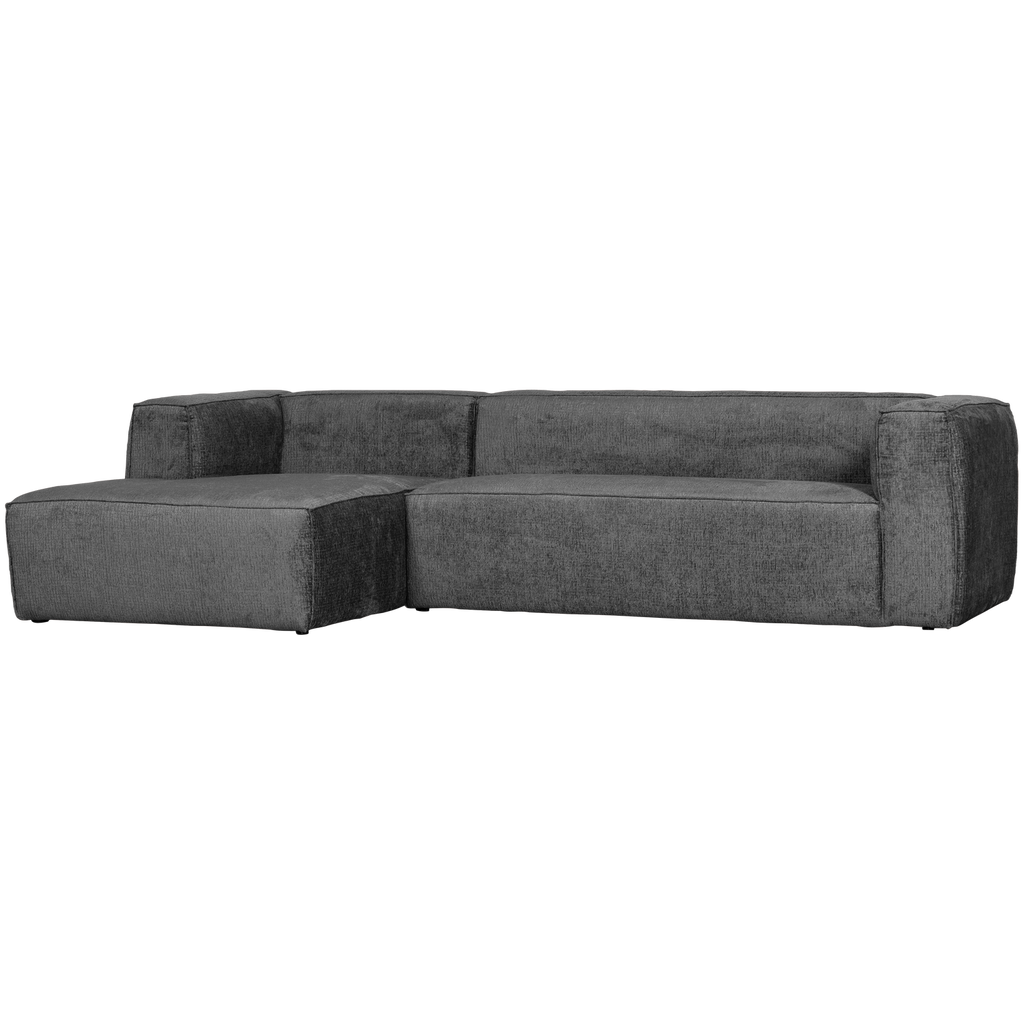 BEAN CORNER SOFA LEFT STRUCTURE VELVET CLOUD SKY
