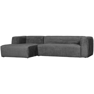 BEAN CORNER SOFA LEFT STRUCTURE VELVET CLOUD SKY