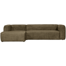 Load image into Gallery viewer, BEAN CORNER SOFA LEFT STRUCTURE VELVET MOSS