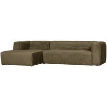 Load image into Gallery viewer, BEAN CORNER SOFA LEFT STRUCTURE VELVET MOSS