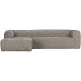 BEAN CORNER SOFA LEFT CHUNKY MELANGE TRAVERTIN