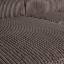 Load image into Gallery viewer, BEAN CORNER SOFA LEFT RIB FABRIC MUD