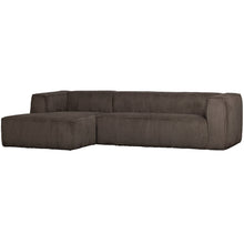 Load image into Gallery viewer, BEAN CORNER SOFA LEFT RIB FABRIC MUD