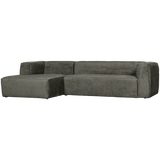 BEAN CORNER SOFA LEFT STRUCTURE VELVET WATERPLANT
