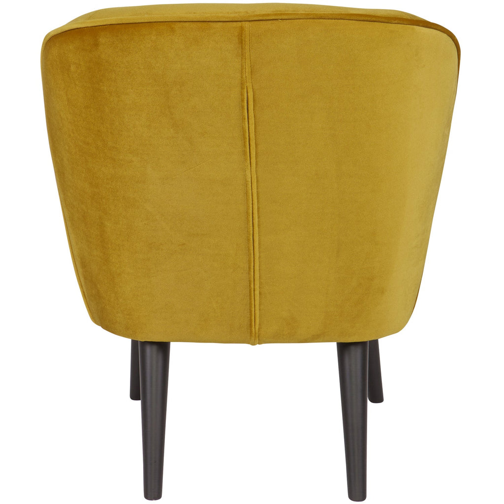 SARA ARMCHAIR VELVET OCHRE