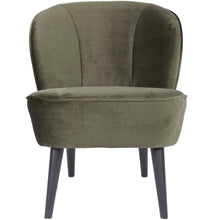 Laden Sie das Bild in den Galerie-Viewer, SARA ARMCHAIR VELVET WARM GREEN
