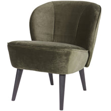 Laden Sie das Bild in den Galerie-Viewer, SARA ARMCHAIR VELVET WARM GREEN