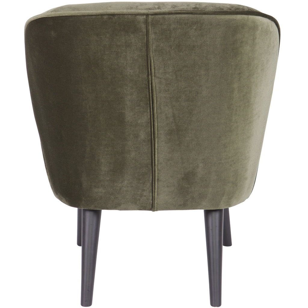 SARA ARMCHAIR VELVET WARM GREEN