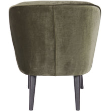 Laden Sie das Bild in den Galerie-Viewer, SARA ARMCHAIR VELVET WARM GREEN