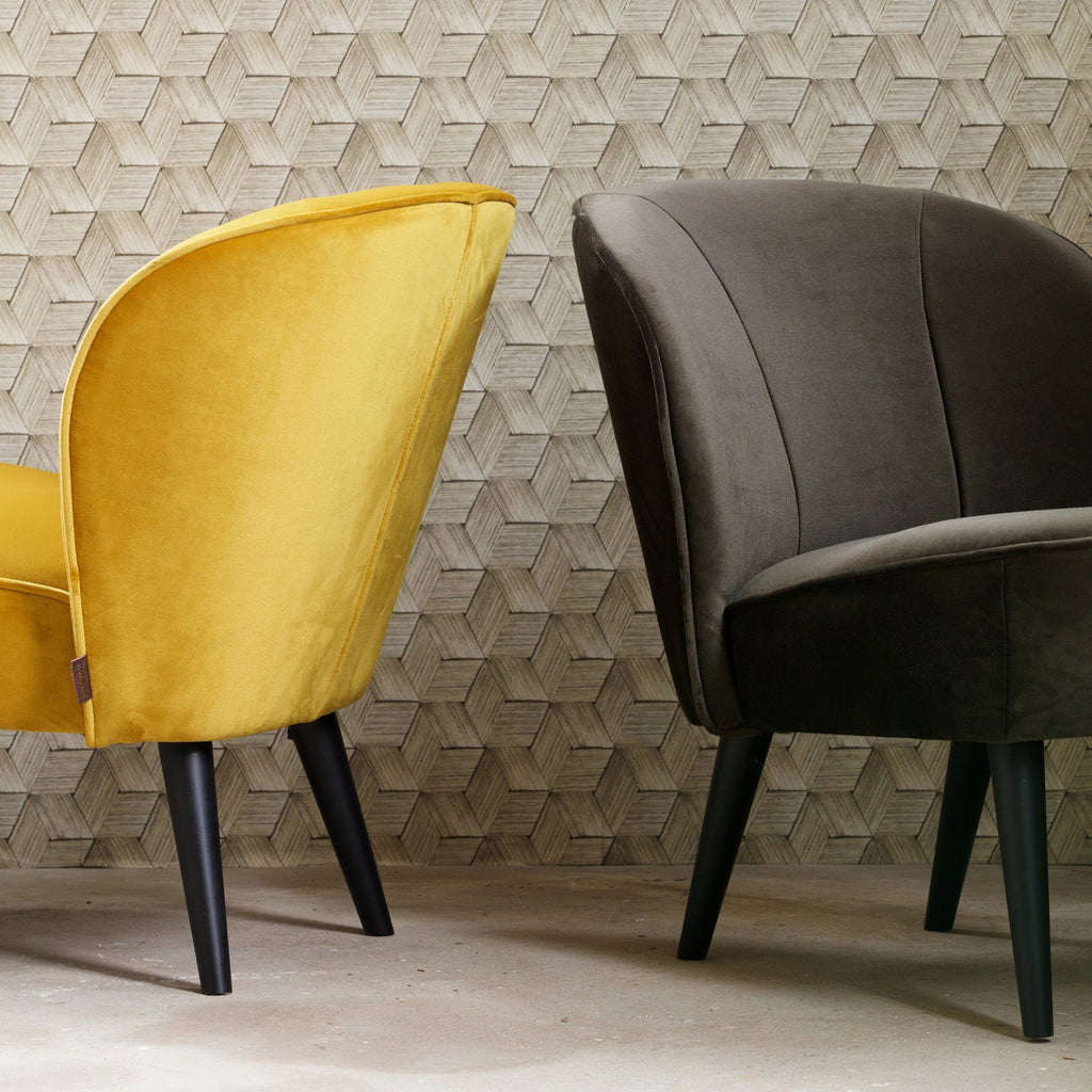 SARA ARMCHAIR VELVET OCHRE
