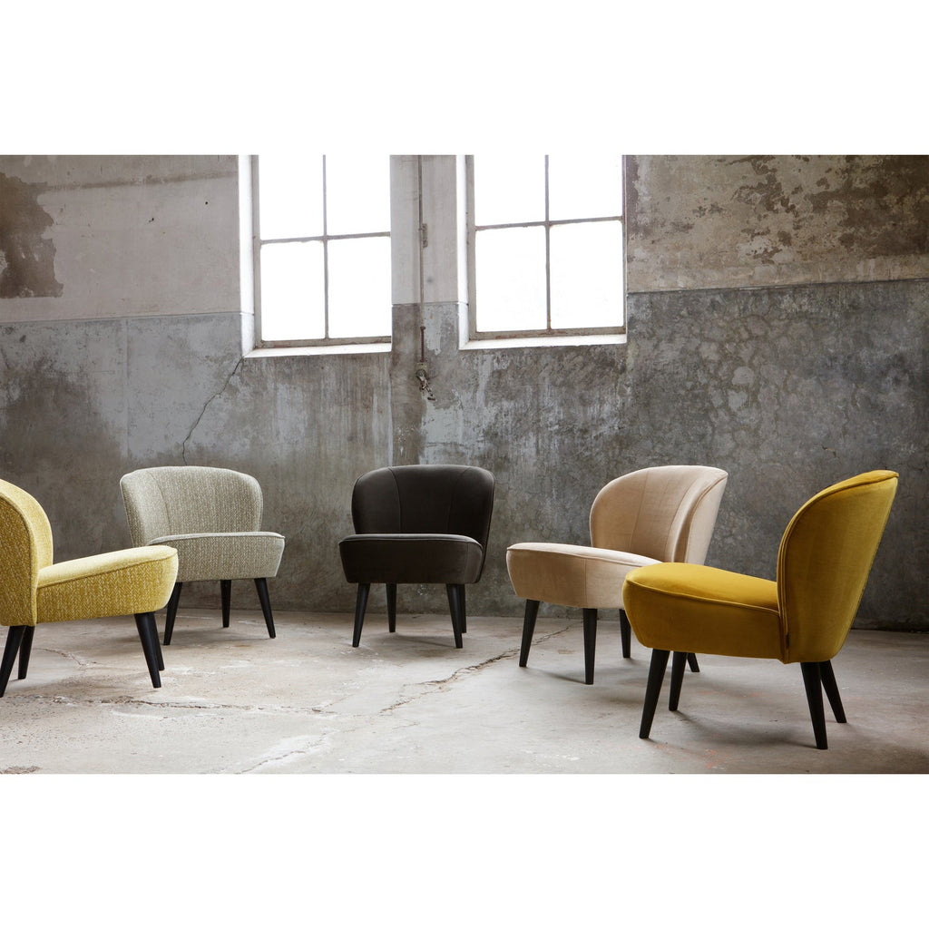 SARA ARMCHAIR VELVET OCHRE