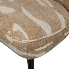 Laden Sie das Bild in den Galerie-Viewer, SARA ARMCHAIR WOVEN FABRIC CAMOUFLAGE PATTERN SAND
