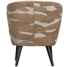 Laden Sie das Bild in den Galerie-Viewer, SARA ARMCHAIR WOVEN FABRIC CAMOUFLAGE PATTERN SAND