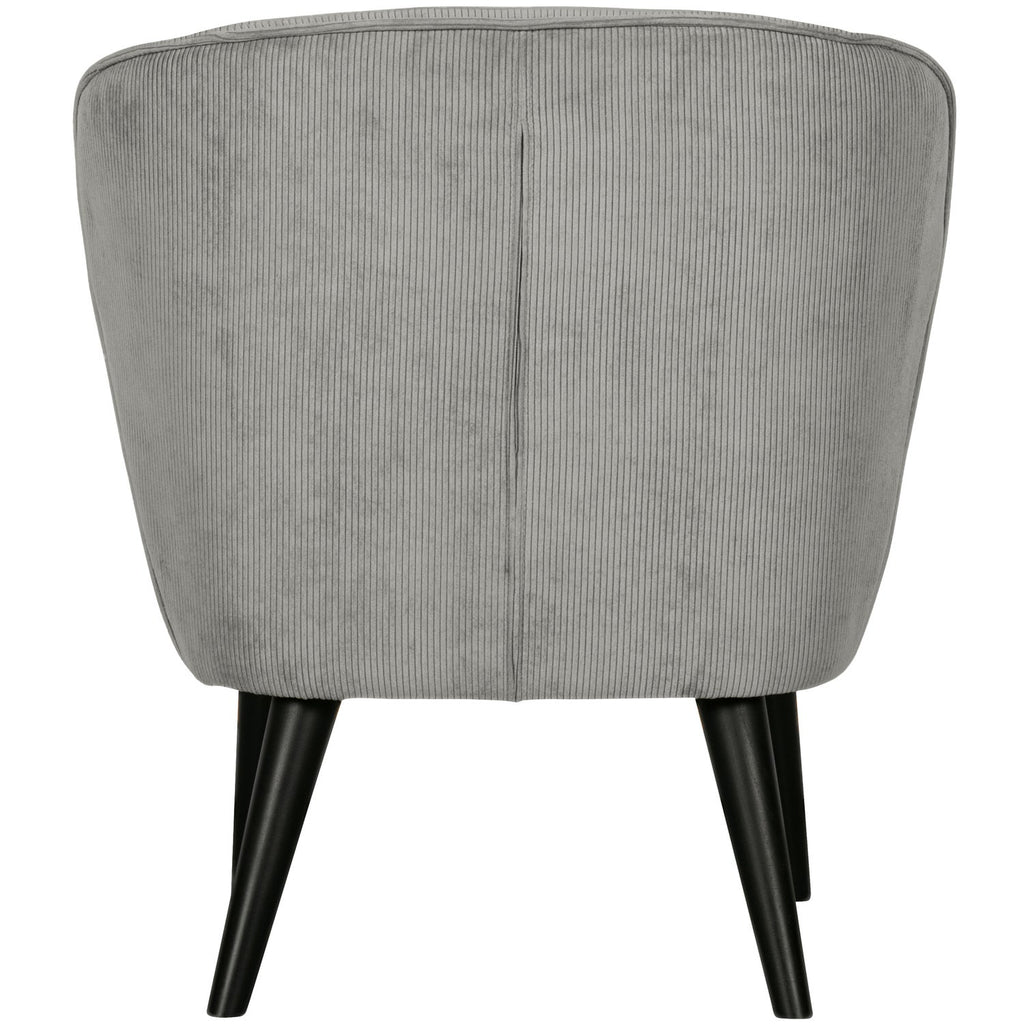 SARA ARMCHAIR RIB FABRIC WEATHERED GREEN
