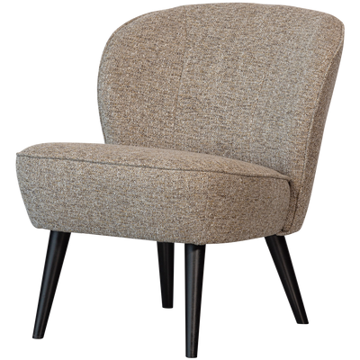 SARA ARMCHAIR WOVEN FABRIC NATURAL MELANGE