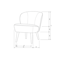 Load image into Gallery viewer, SARA ARMCHAIR VELVET KHAKI