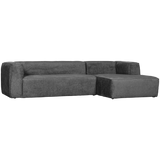 BEAN CORNER SOFA RIGHT STRUCTURE VELVET CLOUD SKY