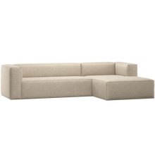 Carica l'immagine nel visualizzatore di Gallery, BEAN CORNER SOFA RIGHT BEIGE MELANGE