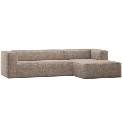 BEAN CORNER SOFA RIGHT LIGHT BROWN MELANGE