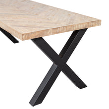 Load image into Gallery viewer, TABLO TABLE MANGO HERRINGBONE 200X90 ALKMAAR LEG