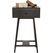 Laden Sie das Bild in den Galerie-Viewer, SKYBOX SIDETABLE MANGO WOOD/METAL BLACK