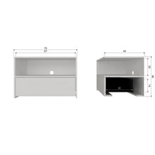 Load image into Gallery viewer, YISSA TV UNIT WITH DRAWER/OPEN BOX PINE CLOUD GREY [fsc]