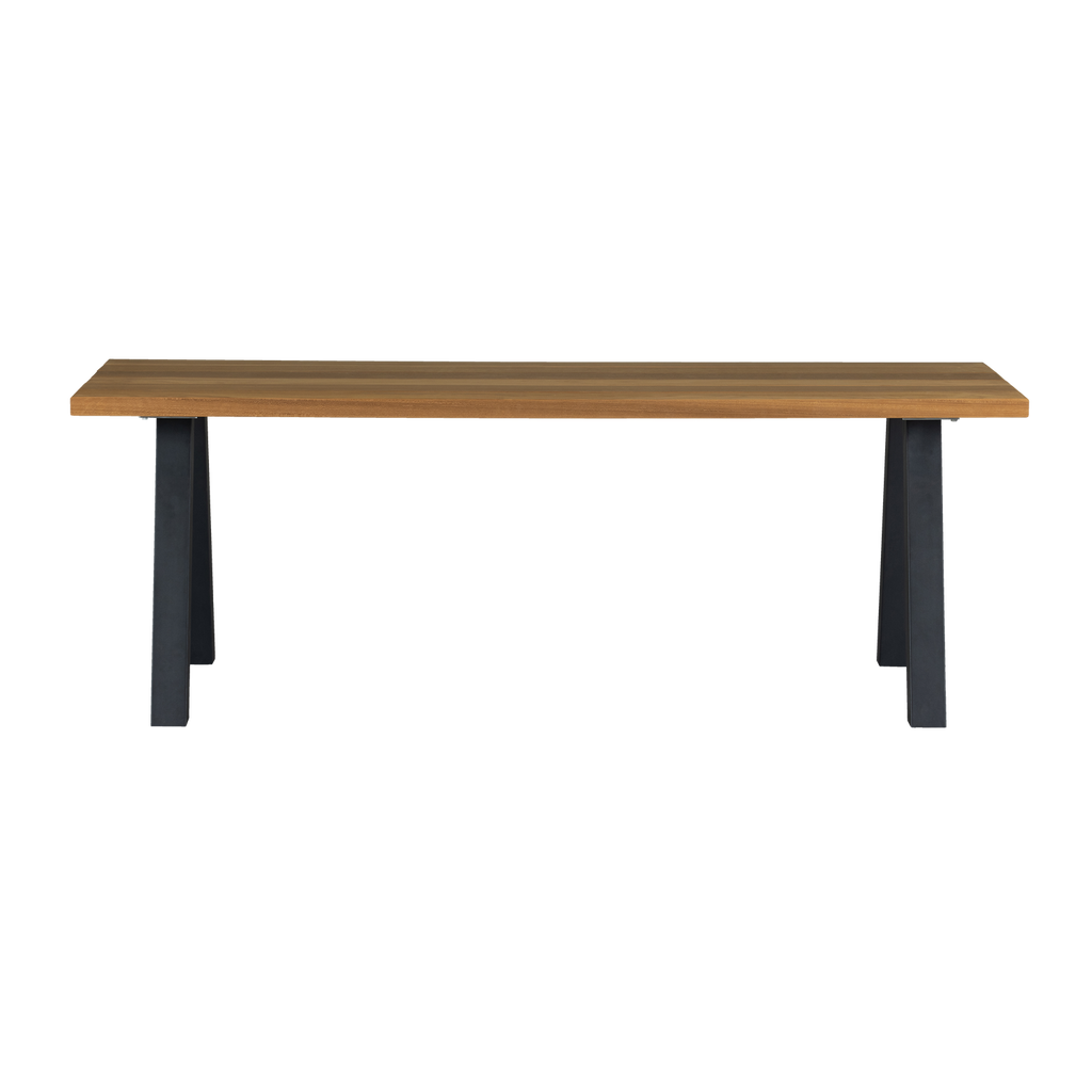 TABLO GARDEN TABLE AYOUS NATURAL WITH A-LEG METAL [fsc]