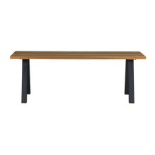 Load image into Gallery viewer, TABLO GARDEN TABLE AYOUS NATURAL WITH A-LEG METAL [fsc]