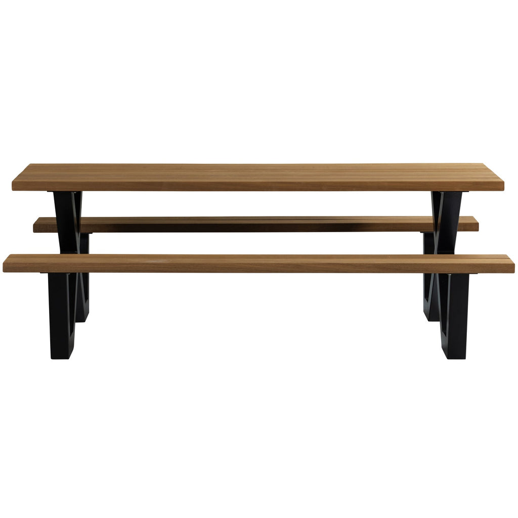 TABLO GARDEN PICKNICK TABLE AYOUS BLACK X-POOT METAL[fsc]