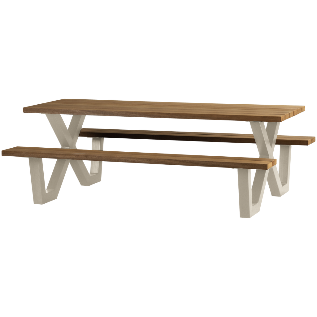 TABLO GARDEN PICKNICK TABLE AYOUS SAND X-POOT METAL [fsc]